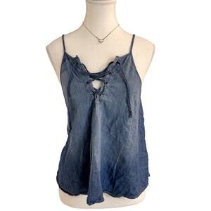 Hollister Vintage Denim Wash Tank Size Small